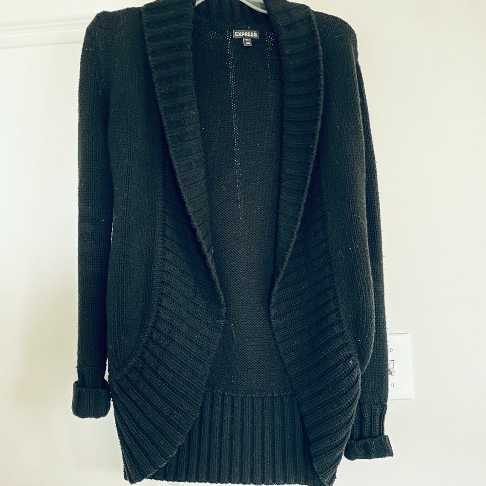 EXPRESS black cardigan - small